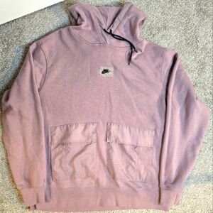 Nike Bi-coastal Sportswear Utility Hoodie Size Medium Lavender Two front Pockets